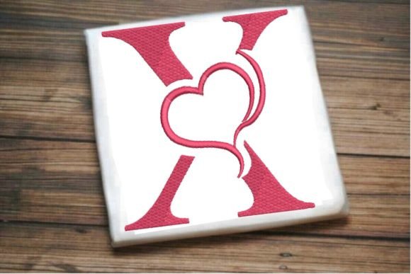Beautiful X Letter Heart Alphabet