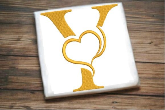 Beautiful Y Letter Heart Alphabet