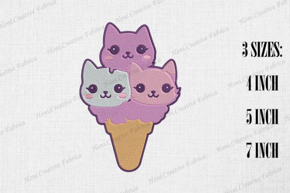 Cute Ice Cream Cat