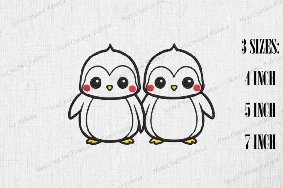 Cute Penguin Couple Valentine’s Day