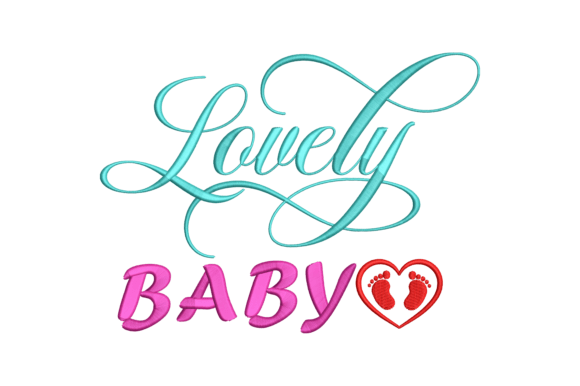 Lovely Baby Embroidery Design