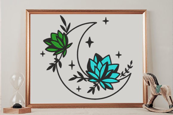 Moon Boho Flower