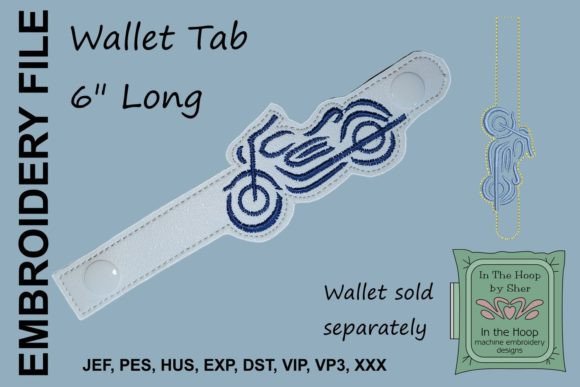Motorcycle Wallet Tab: A Bold, Festive Accessory for Holiday Crafters