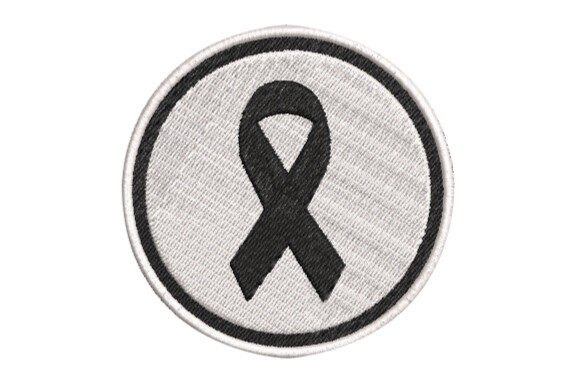 Mourning Ribbon: A Thoughtful Embroidery Design for Boutique Sweatshirts