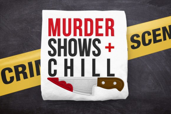 Murder Shows and Chill: A Playful Embroidery Design for Gift Makers